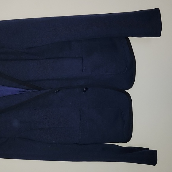 Gap Academy Blazer Two Button Navy Blue Dark Academic Career Professional - Picture 3 of 11